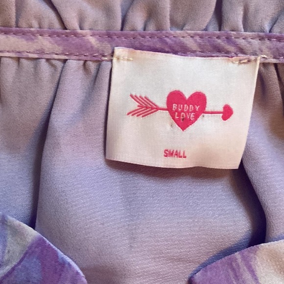 BuddyLove Zozo Shine Bright Elastic Waist Mini Dress Size Small - Picture 5 of 7